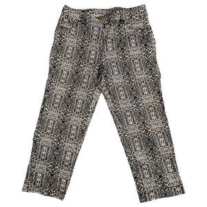 Allison Daley Women’s Capri Pants Leopard Print Cotton Spandex 8 Like New